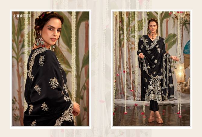 Itrh By Kimora Heer Pure Organza Embroidery Designer Salwar Suits Wholesale Price In Surat
